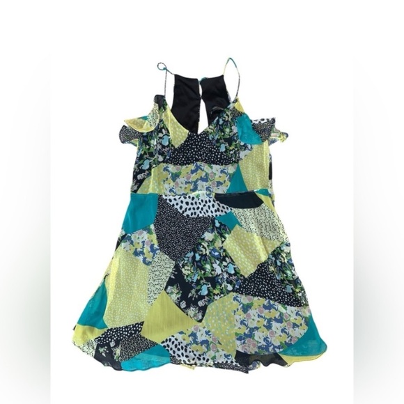 Zara Trafaluc Collection Sleeveless Multicolour Patchwork Print Dress - Picture 3 of 13